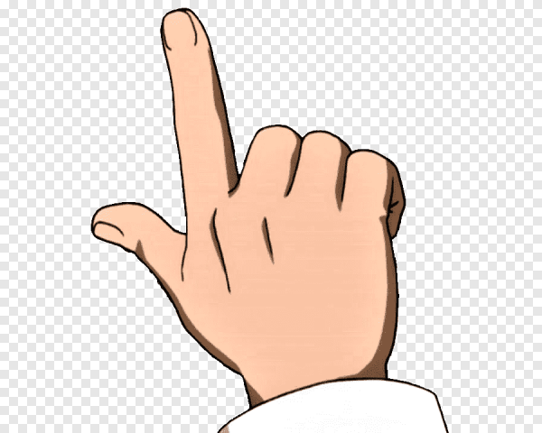 Указательный палец вверх