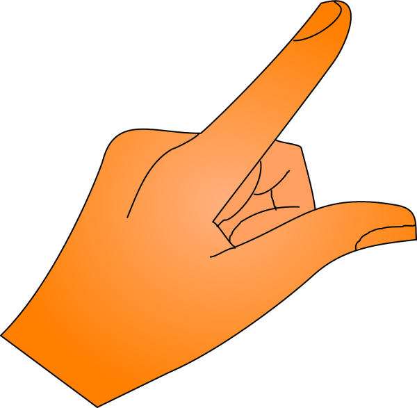 Указательный палец рисунок