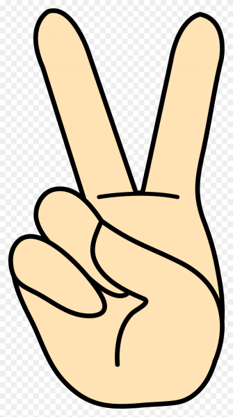 Знак мира на пальцах