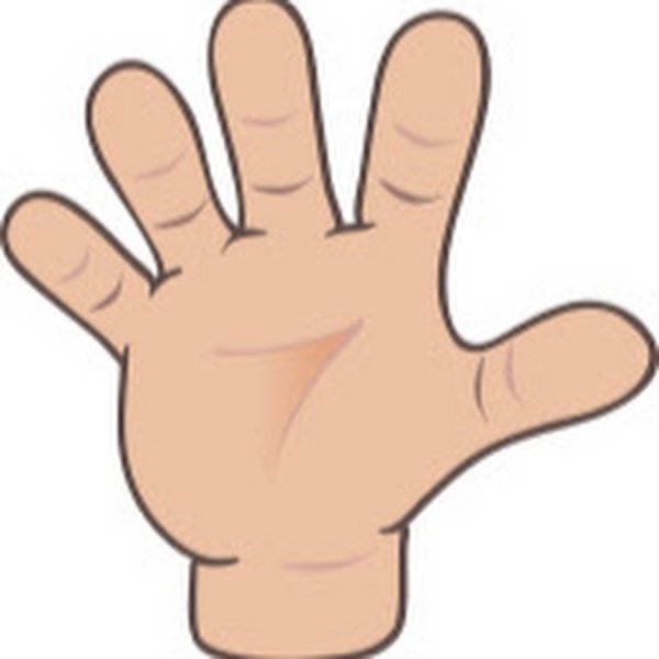 Ладошки раскраска