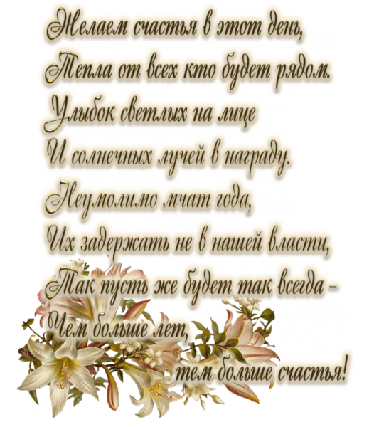 Текст поздравления с днем рождения