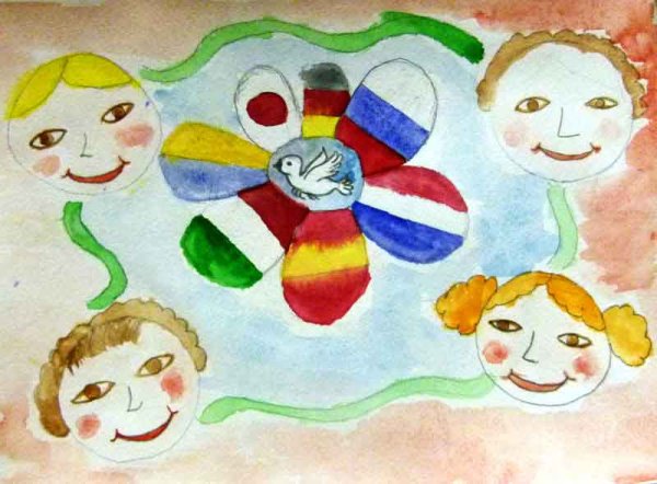 Рисование на тему Дружба