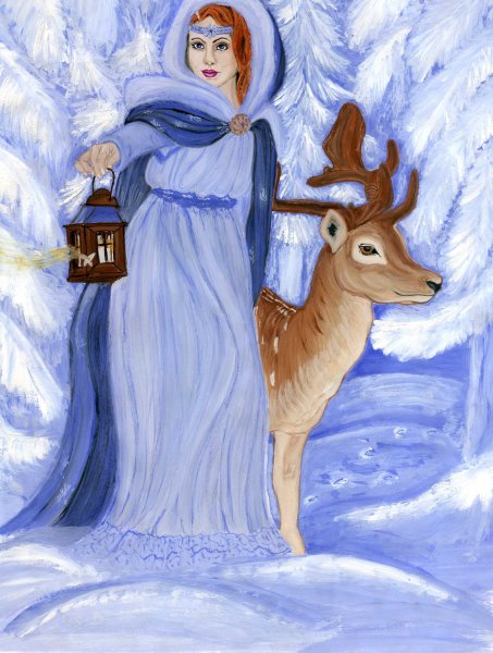 Рисунок на тему зима