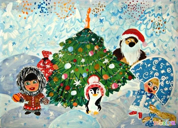 Рисование новый год