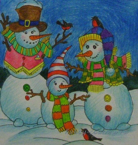 Рисование новый год