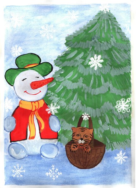 Рисование новый год