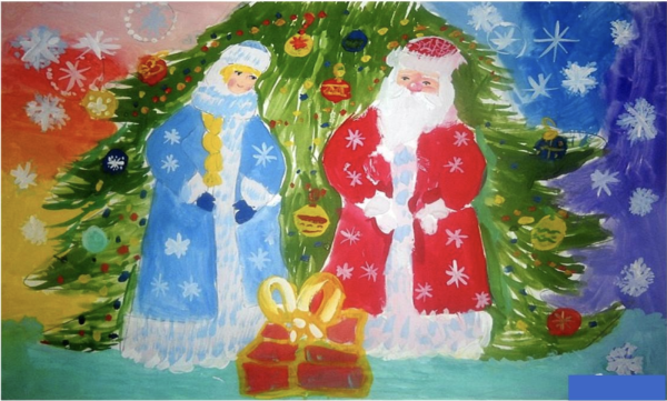 Рисование на тему новый год