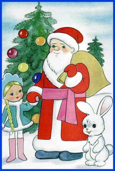 Детские рисунки на новый год