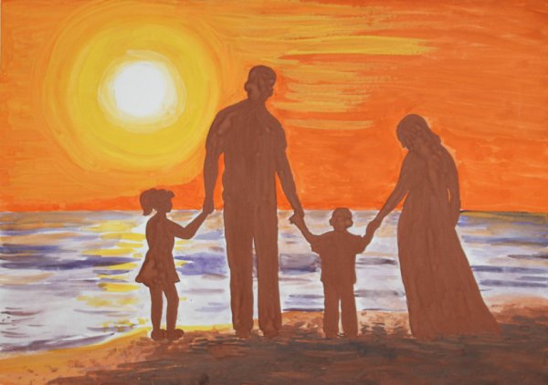 Рисунок на тему семья