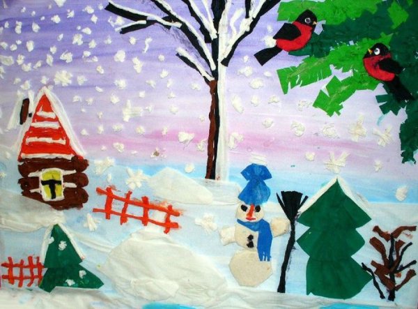 Зимние творческие работы