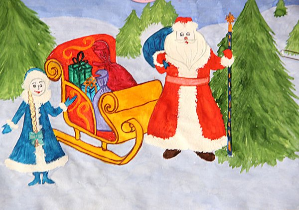 Рисование новый год