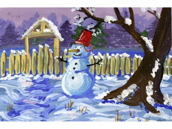 Конкурс рисунков Зимушка зима