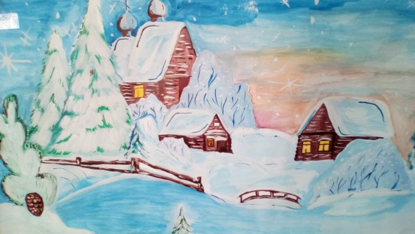 Конкурс рисунков Зимушка зима