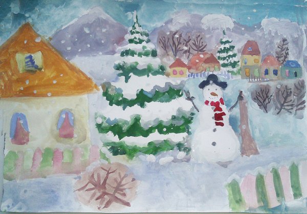 Конкурс рисунков Зимушка зима