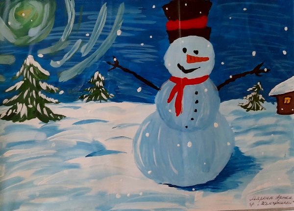 Выставка рисунков Зимушка хрустальная