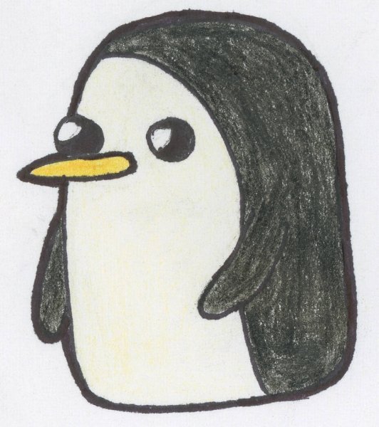 Рисунок пингвина для срисовки
