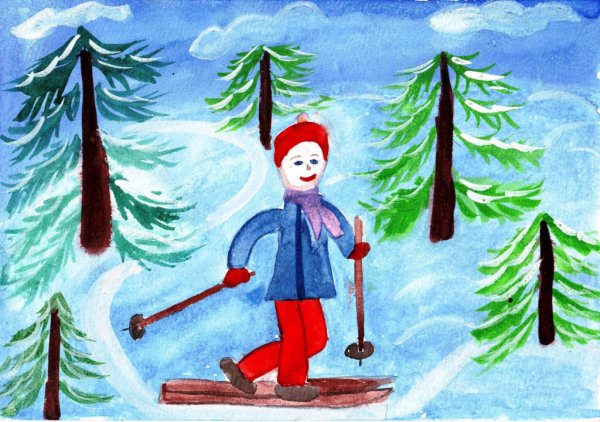 Рисунок на тему зима