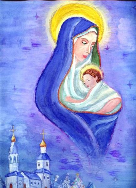 Рождественские рисунки