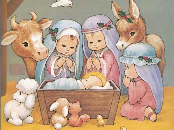 Рисунок на тему Рождество