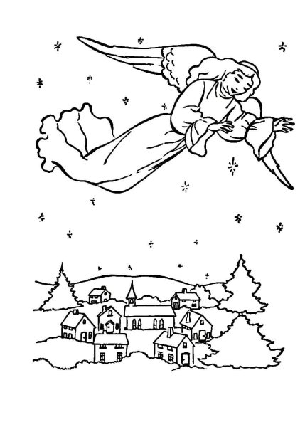 Раскраска Рождество