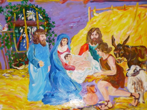 Рисунок на тему Рождественские праздники