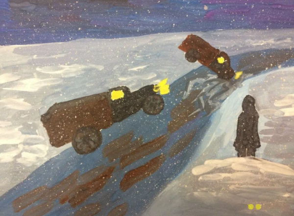 Детский рисунок дорога жизни