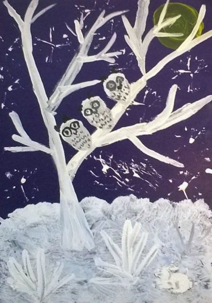 Рисование зима