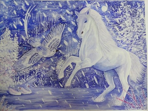 Выставка зимние узоры