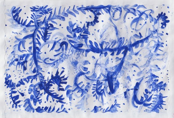 Морозные узоры на бумаге