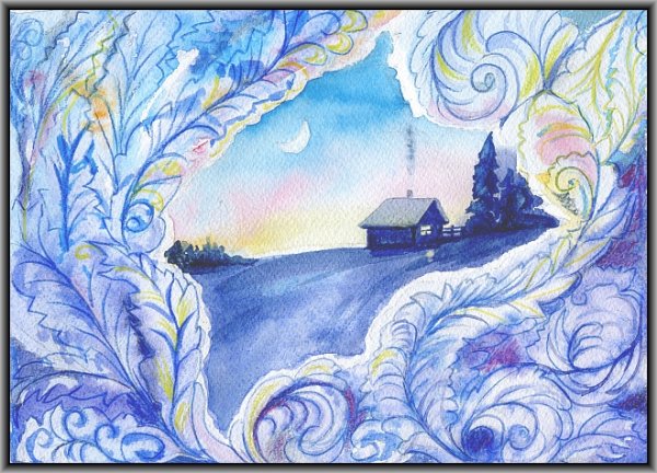 Морозные узоры рисование