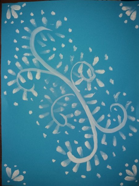 Морозные узоры на окне