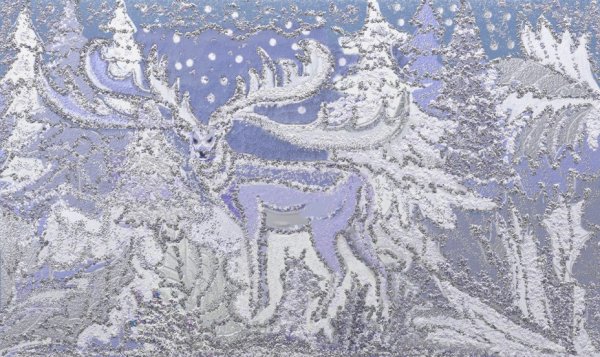 Узоры на стекле изо