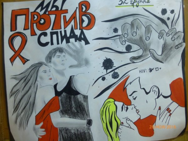 Плакат на тему ВИЧ