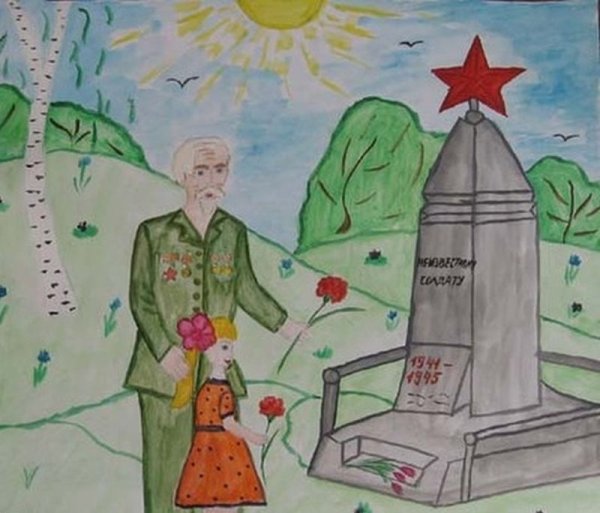 Конкурс детских рисунков ко Дню Победы