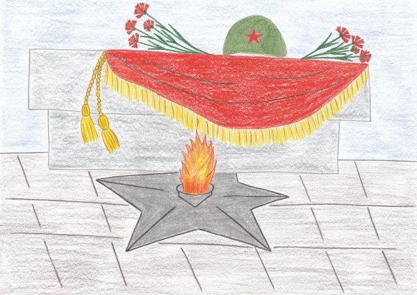 Рисование вечный огонь