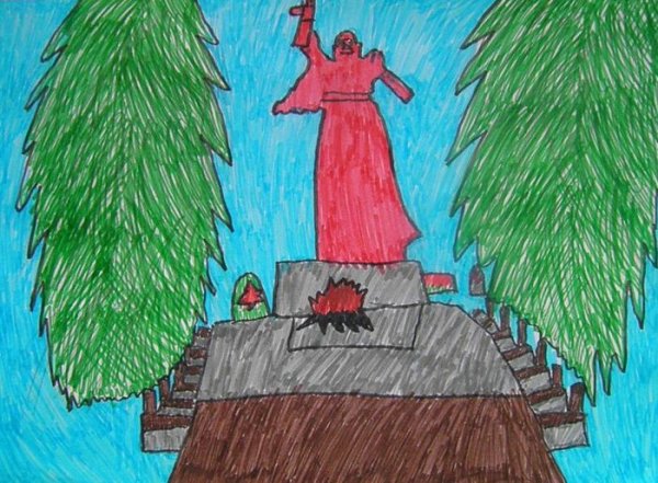 Нарисовать памятник