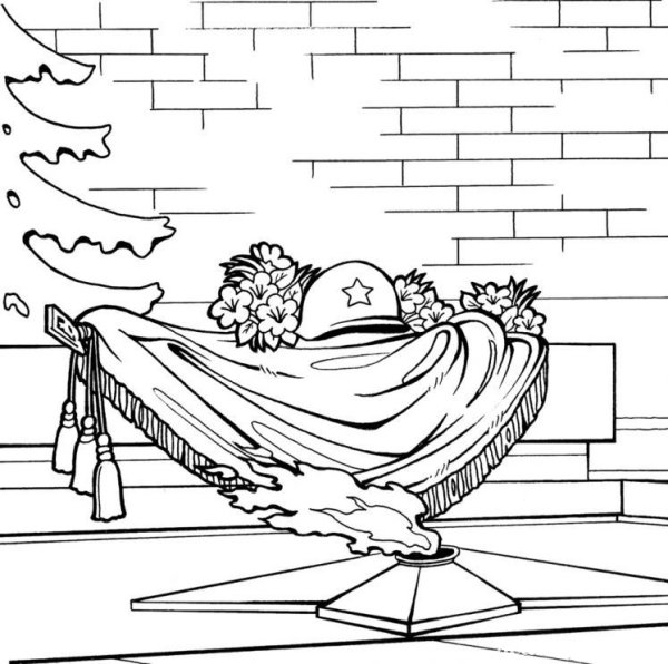 День Победы раскраска