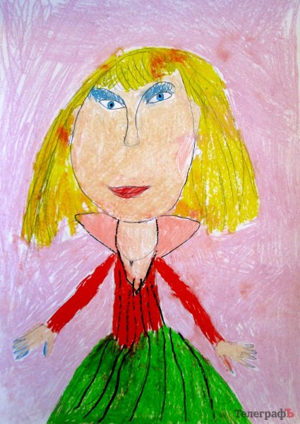 Детский рисунок мамы