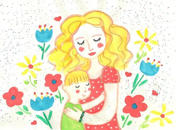 Детские рисунки мамы