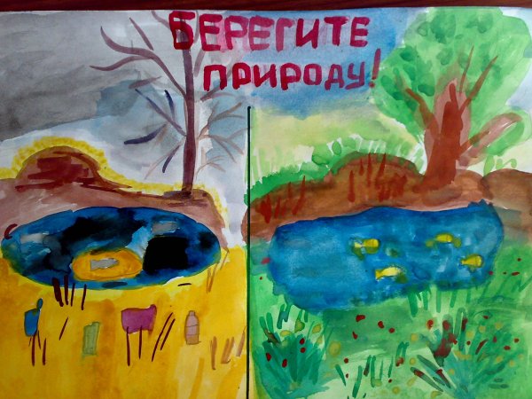 Плакат берегите природу