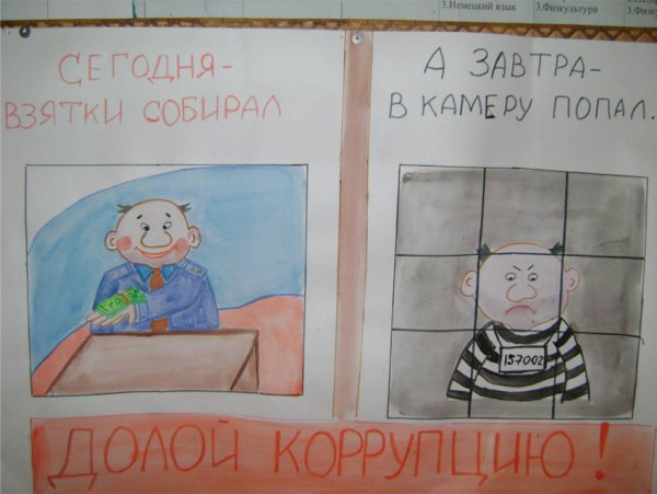 Рисунок на тему антикоррупция