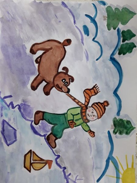 Рисование тонкий лед