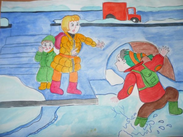 Рисование на тему на льду
