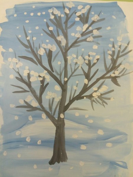 Зимний пейзаж легкий