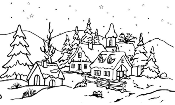 Зимний рисунок легкий