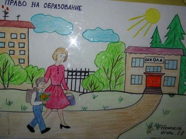 Рисунок на тему я и Мои права