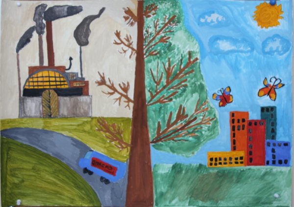 Плакат экология города