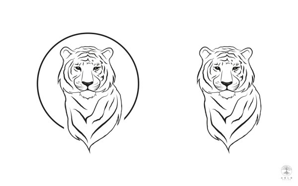 Тигр. Раскраска