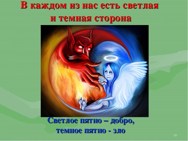 Добро и зло рисунок