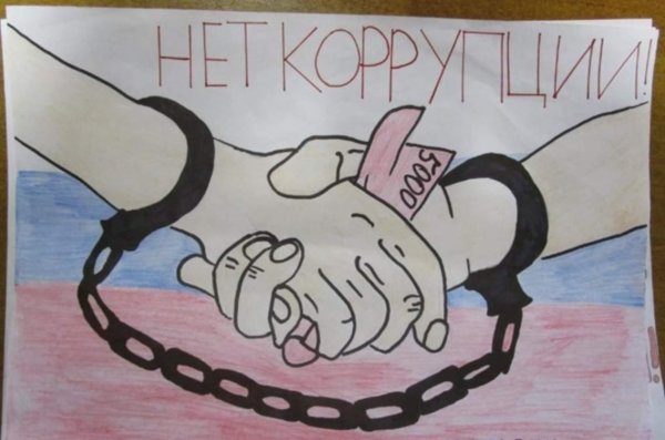 Плакат на тему коррупция